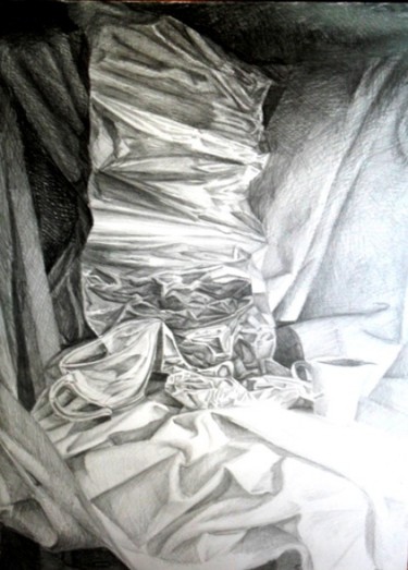 Drawing titled "Aluminium" by Marta Mazur, Original Artwork