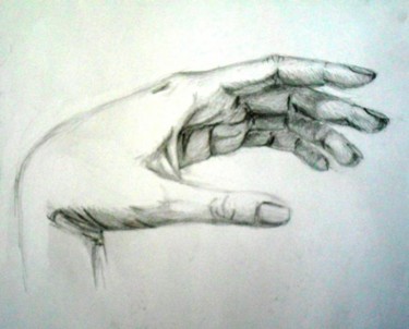 Drawing titled "Hand1" by Marta Mazur, Original Artwork