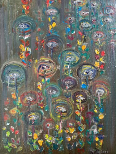 Картина под названием "Hypnosis" - Marta Vidiari, Подлинное произведение искусства, Масло Установлен на Деревянная рама для…