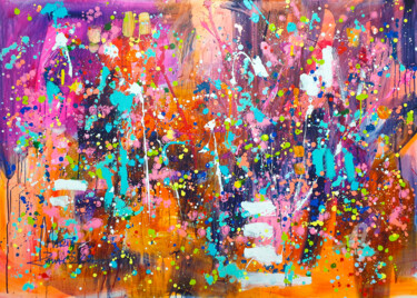 Картина под названием "Dream" - Marta Zawadzka, Подлинное произведение искусства, Акрил Установлен на Деревянная рама для но…