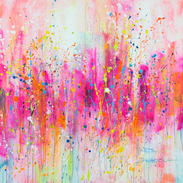 Mist Painting titled "Mist" by Marta Zawadzka, Original Artwork, Acrylic Mounted on Wood Stretcher frame