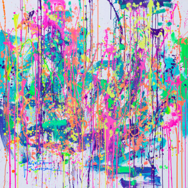 Картина под названием "I'm dreaming" - Marta Zawadzka, Подлинное произведение искусства, Акрил Установлен на Деревянная рама…