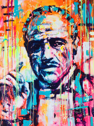 Картина под названием "The Godfather" - Marta Zawadzka, Подлинное произведение искусства, Акрил Установлен на Деревянная рам…