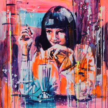 Картина под названием "Milkshake" - Marta Zawadzka, Подлинное произведение искусства, Акрил Установлен на Деревянная рама дл…