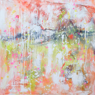 Картина под названием "Mountain spring" - Marta Zawadzka, Подлинное произведение искусства, Акрил Установлен на Деревянная р…