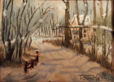 Pittura intitolato "inverno.jpg" da Tiziano Martelli, Opera d'arte originale, Olio