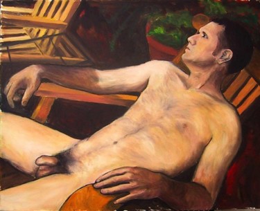 Painting titled "Dan" by Martemaniac, Original Artwork, Oil