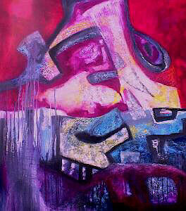 Painting titled "Wasted Passion" by Martha Elisa Bojórquez, Original Artwork, Oil