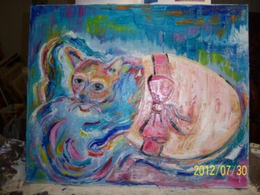 Painting titled "SURPRIIISEE !!!" by Martha Melikian, Original Artwork