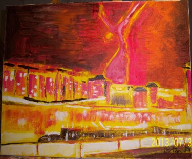 Painting titled "Sous le ciel de VAN…" by Martha Melikian, Original Artwork