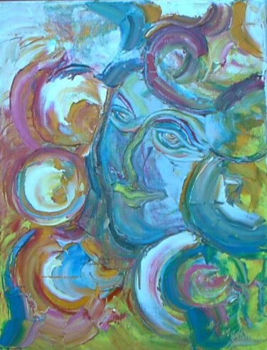 Painting titled "esprit" by Martha Melikian, Original Artwork