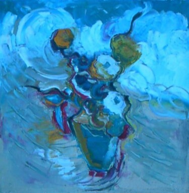 Peinture intitulée "Bouquet au vent" par Martha Melikian, Œuvre d'art originale