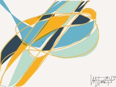 Digitale Kunst mit dem Titel "Feathers" von Martha Rey, Original-Kunstwerk