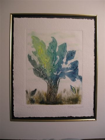Peinture intitulée "L'arbre à quatre fe…" par Marthe Desautels, Œuvre d'art originale