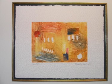 Peinture intitulée "Maisons e.a.1/5" par Marthe Desautels, Œuvre d'art originale