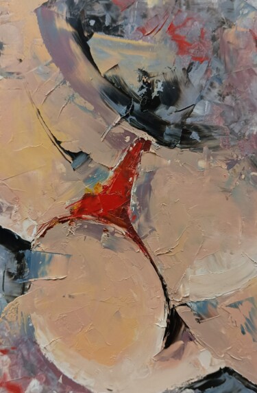 Malerei mit dem Titel "Abstract nude art" von Marinko Šarić, Original-Kunstwerk, Öl
