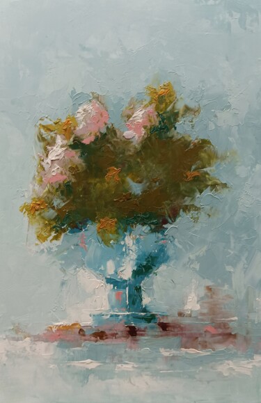 Painting titled "Abstract still life…" by Marinko Šarić, Original Artwork, Oil