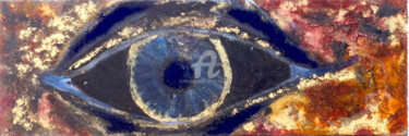 Peinture intitulée "L'oeil de l'idole" par Martial Barrault, Œuvre d'art originale, Acrylique