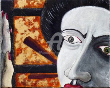 Peinture intitulée "Hokaku  1/3" par Martial Barrault, Œuvre d'art originale, Acrylique Monté sur Châssis en bois