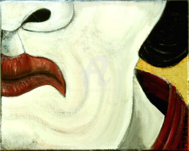 Картина под названием "Hokaku 3/3" - Martial Barrault, Подлинное произведение искусства, Акрил Установлен на Деревянная рама…