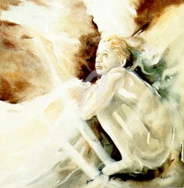 Peinture intitulée "le veilleur du sièc…" par Martial Bidard, Œuvre d'art originale