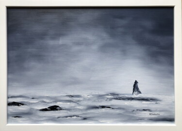 Картина под названием "" L'ÉGARÉE "" - Martial Dumoulin, Подлинное произведение искусства, Масло