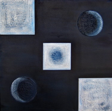 " Equilibre " Schilderij getiteld "" Equilibre "" door Martial Dumoulin, Origineel Kunstwerk, Olie Gemonteerd op Frame voor houten brancard