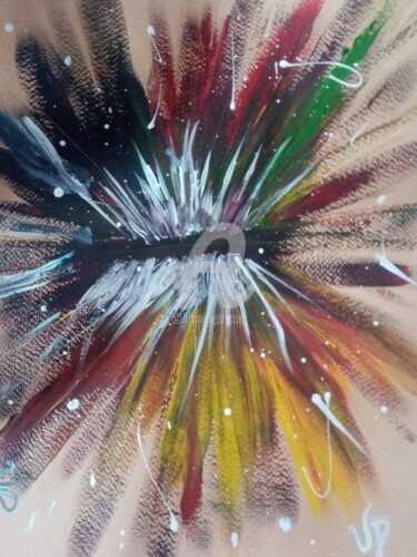 Peinture intitulée "Explosions d èmotio…" par Valerie Puel, Œuvre d'art originale, Gouache