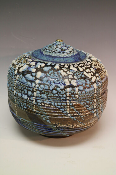 Sculpture titled "Lagoon with Clouds" by Martie Geiger-Ho, Original Artwork, Ceramics