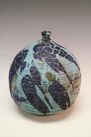Scultura intitolato "Rare Earth Splashes…" da Martie Geiger-Ho, Opera d'arte originale, Ceramica