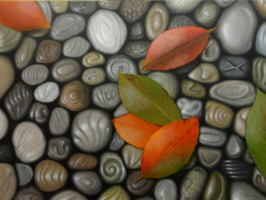 Pintura intitulada "Pedras de chocolate" por Martim Cymbron, Obras de arte originais, Óleo