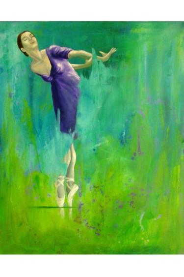 Painting titled "Bailarina" by Martim Cymbron, Original Artwork, Oil