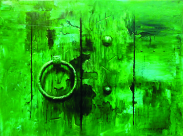 Pintura intitulada "Portão" por Martim Cymbron, Obras de arte originais, Óleo