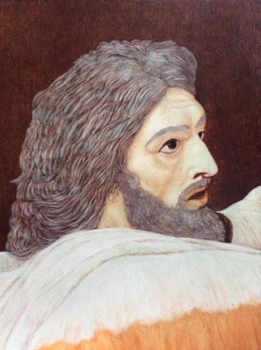 Painting titled "John the Baptist fr…" by Martin Ashkhatoev, Original Artwork, Acrylic