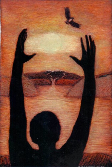 Painting titled "Freedom" by Martin Ashkhatoev, Original Artwork, Acrylic