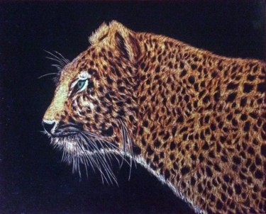 Golden Painting titled "Golden" by Martin Ashkhatoev, Original Artwork, Acrylic