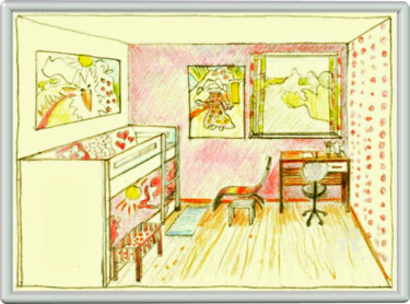 Digital Arts titled "Girls room.jpg" by Martin Barslev, Original Artwork, Pencil