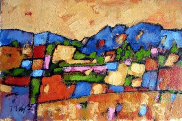 Drawing titled "Paysage" by Martin Del Burgo, Original Artwork, Other