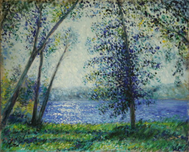 Parc Jean Sainteny, l'Isle-Adam Painting titled "Parc Jean Sainteny,…" by Nicolas Martin, Original Art, Oil