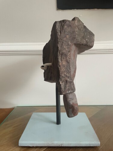 Sculpture titled "Head 8" by Martin James, Original Artwork, Stone