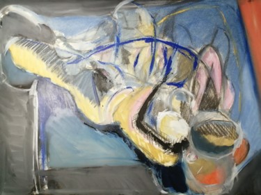 Pittura intitolato "Fantasme" da Martin Jobert, Opera d'arte originale, Olio