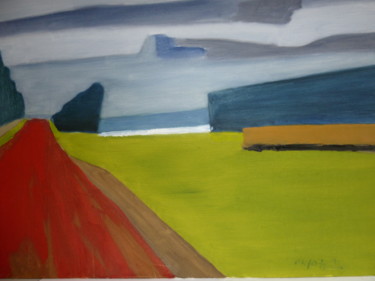 Malerei mit dem Titel "Landes" von Martin Jobert, Original-Kunstwerk, Öl