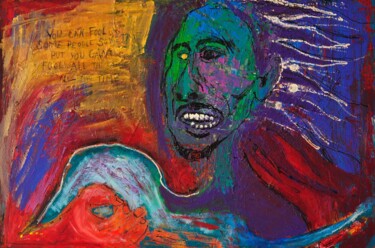 Malarstwo zatytułowany „Bob Marley” autorstwa Martin Pollak, Oryginalna praca, Akryl Zamontowany na Drewniana rama noszy