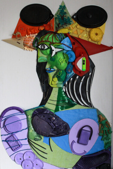 Collages titled "Buste de Femme Tras…" by Martin Pollak, Original Artwork, Collages Mounted on artwork_cat.