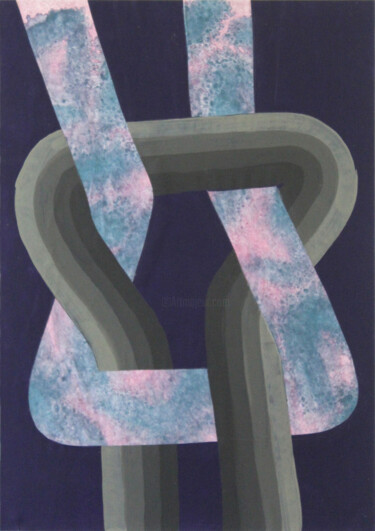 Collagen mit dem Titel "2023-07-14-3" von Martin Singer, Original-Kunstwerk, Acryl