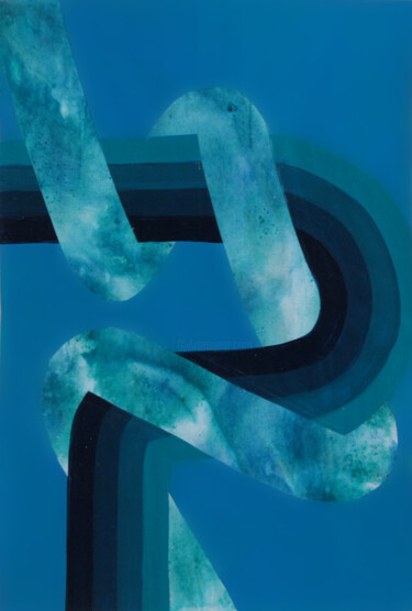 Collagen mit dem Titel "2023-07-29-2" von Martin Singer, Original-Kunstwerk, Acryl