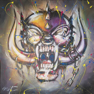 Malarstwo zatytułowany „Motörhead - Warpig” autorstwa Martin Street-Art, Oryginalna praca, Akryl Zamontowany na Drewniana ra…