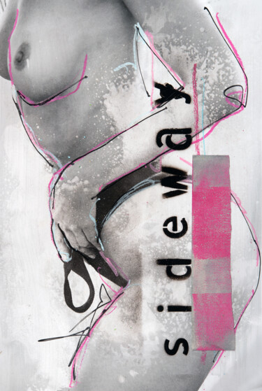 Collages titulada "Sideway" por Martin Wieland, Obra de arte original, Laca