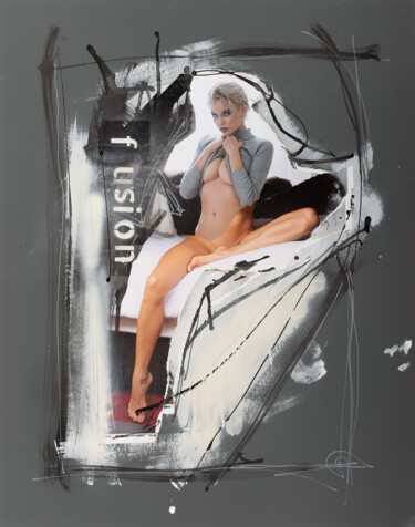 Collages titulada "Fusion" por Martin Wieland, Obra de arte original, Tinta