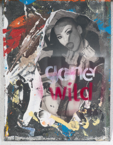 Collagen mit dem Titel "Gone Wild" von Martin Wieland, Original-Kunstwerk, Collagen